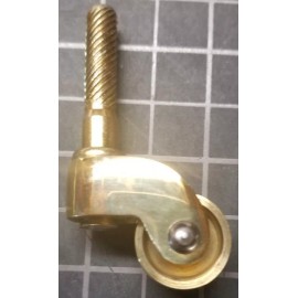 Furniture Knowledge Cast Brass STEM CASTER cart trunk chest chair tea vintage antique old steampunk