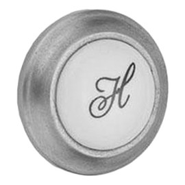 Jaclo 9830-HOT-PCH Hot Porcelain Replacement Index Button, Polished Chrome