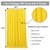 30ftx10ft Yellow Backdrop Drapes for Party, Not See-Through 6 Panels