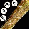 47 Inch Hair Tinsel 220 Silver Sparkling Highlights Synthetic Hair