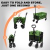 SAILARY Collapsible Wagon 352LBS Capacity, Foldable Large Wagons Carts, Heavy