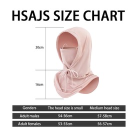 HSAJS Outdoor Sun Hat for Men Women Fishing Hat with UV Sun Protection Summer Outdoor Adjustable Neck and Face Protection Camping Hiking Travel, pink