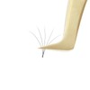 NAGARAKU Tweezers for Eyelash Extension Gold Curved Volume Cluster Eyelashes