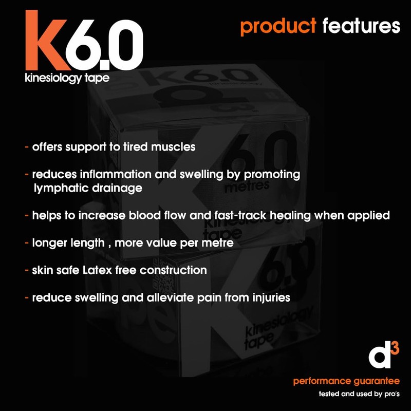 d3 K6.0 Kinesiology Tape (Purple)