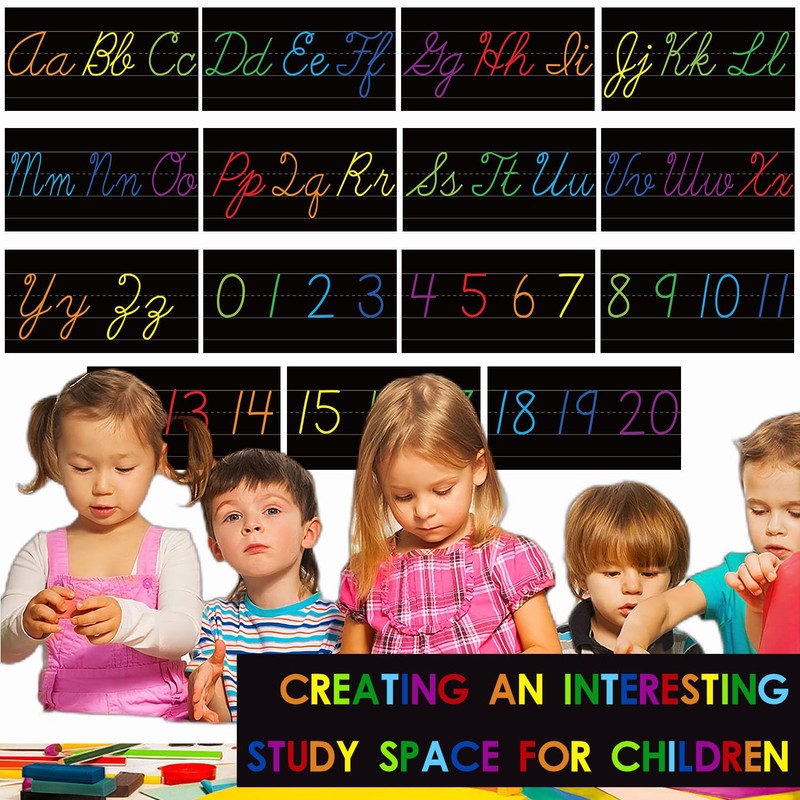 Alphabet Bulletin Board Set - 15 PCS ABC Wall Decorations