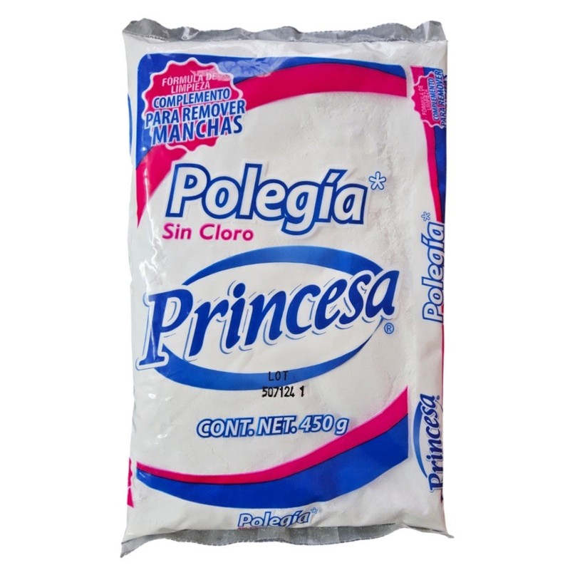 Princesa 4 Pack POLVO PRINCESA SIN CLORO QUITAMANCHAS LAUNDRY SOAP