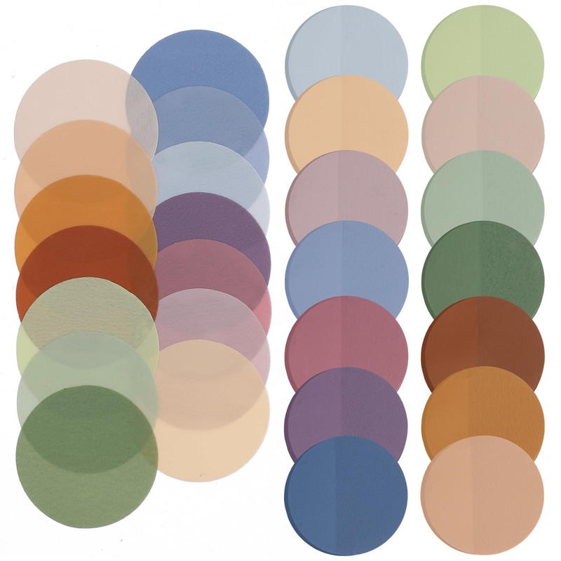 Mr. Pen- Round Transparent Sticky Notes, 1.1” Diameter, 14 Pads,