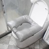 ZXMOBY Bedside Soft Commode seat Cushion, Thick Pad PU Cover