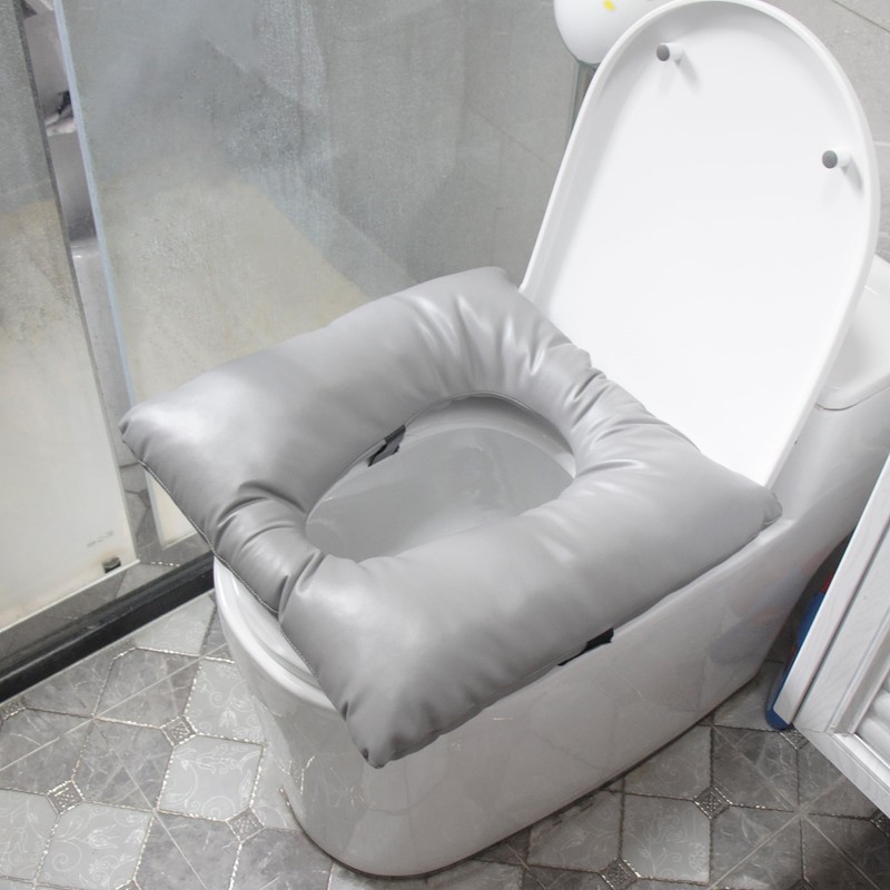 ZXMOBY Bedside Soft Commode seat Cushion, Thick Pad PU Cover
