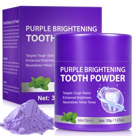 Purple Teeth Whitening Powder, Enamel Safe Teeth Whitening Powder, Gentle Cleaning, Oral Restoration, Protects Teeth, Freshen Breath