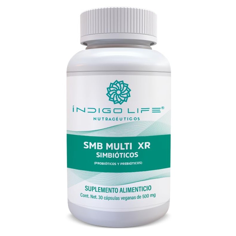 Multi Simbioticos Probioticos Prebioticos Cápsulas 500 Indigo Life Nutráceuticos