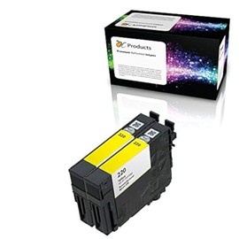 OCProducts Remanufactured Ink Cartridge Replacement for Epson 220 for XP-320 XP-420 XP-424 WF-2630 WF-2650 WF-2660 WF-2750 WF-2760 (2 Yellow)