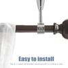 BESPORTBLE 2pcs 28mm Curtain Pole Ceiling Bracket Ceiling Curtain Pole