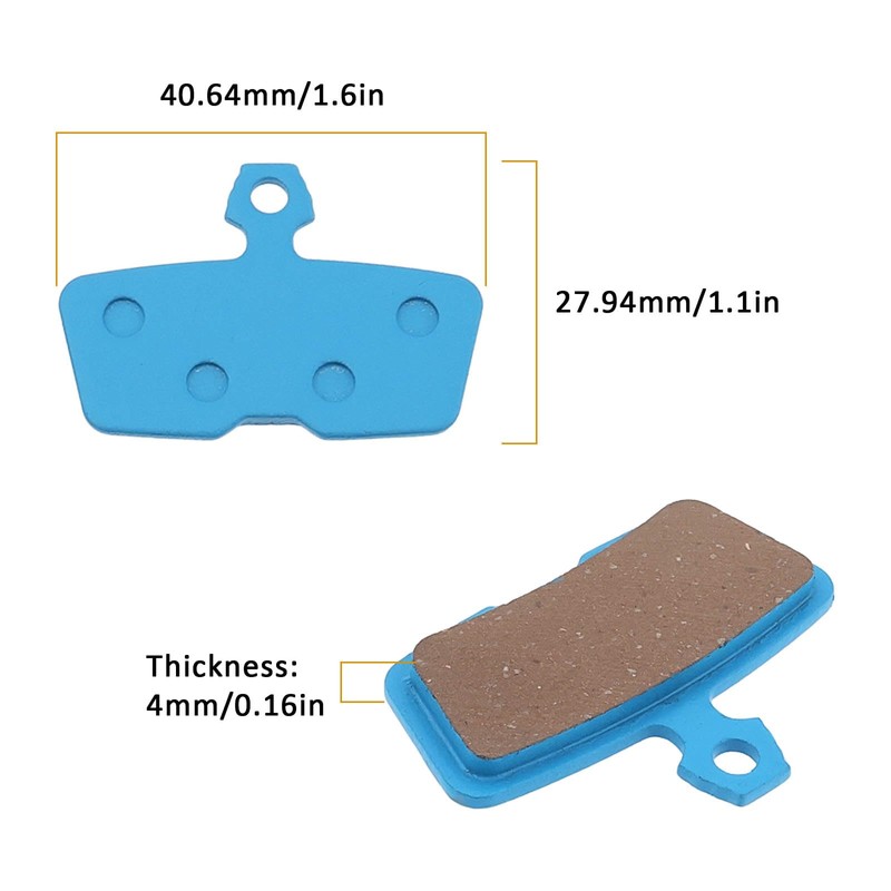 Briny River 1 Pair Bike Brake Pads Disc Blue Ceramics