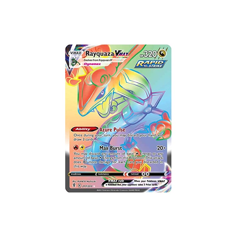 Pokémon Rayquaza VMAX - 217/203 - Secret Rare - Sword