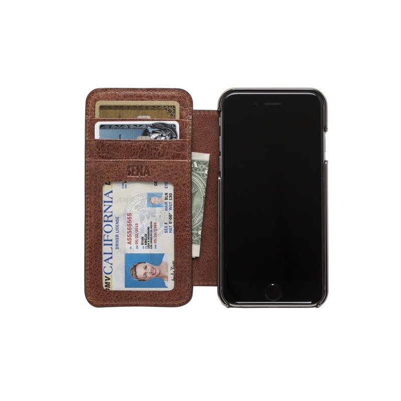 Sena Heritage Wallet Book, Leather Wallet Book Case for 7