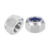 sourcing map 15Pcs M14x1.5mm Nylon Insert Hex Lock Nuts, 304