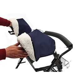 Rollator Glove, Hand Warmer for Wheelchair, Walker - Winter Protection Against Cold Hands – Waterproof Against rain and Snow - rollator and Wheelchair Accessories for The Elderly – fits All Models