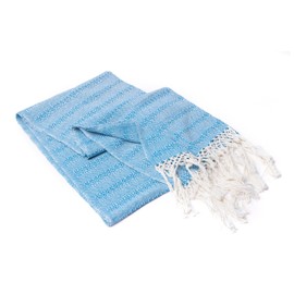 Baby Trapoz Mexican Rebozo Shawl, Ideal for Natural Birth, Doula Massage, 98.5", Turquoise