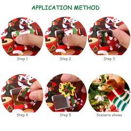 NUOBESTY Mini Christmas Ornaments Set, Christmas Countdown Advent Calendar Ornaments Advent Calendar with 24PCS Hanging Ornaments for Xmas Holiday Decor