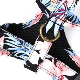 Angie and Allie Organic Cotton Dog Harness,No Pull Pet Harness with Leash D-Ring,Adjustable Soft Padded Dog Vest,Comfortable,Sustainable,Breathable and Stylish for Your Canine Companion