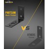 PARTSam 4X Black Trailer Light Brackets L Shape Tail Light