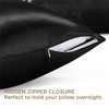 Bedsure Satin Pillowcase for Hair and Skin - Black King