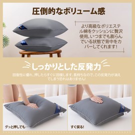 Belinna Cushion Insert, 17.7 x 17.7 inches (45 x 45 cm) (Other Sizes Available) Thick, Anti-Crush, Backrest, Sofa Cushion, Nude Cushion, Washable, Body Pillow