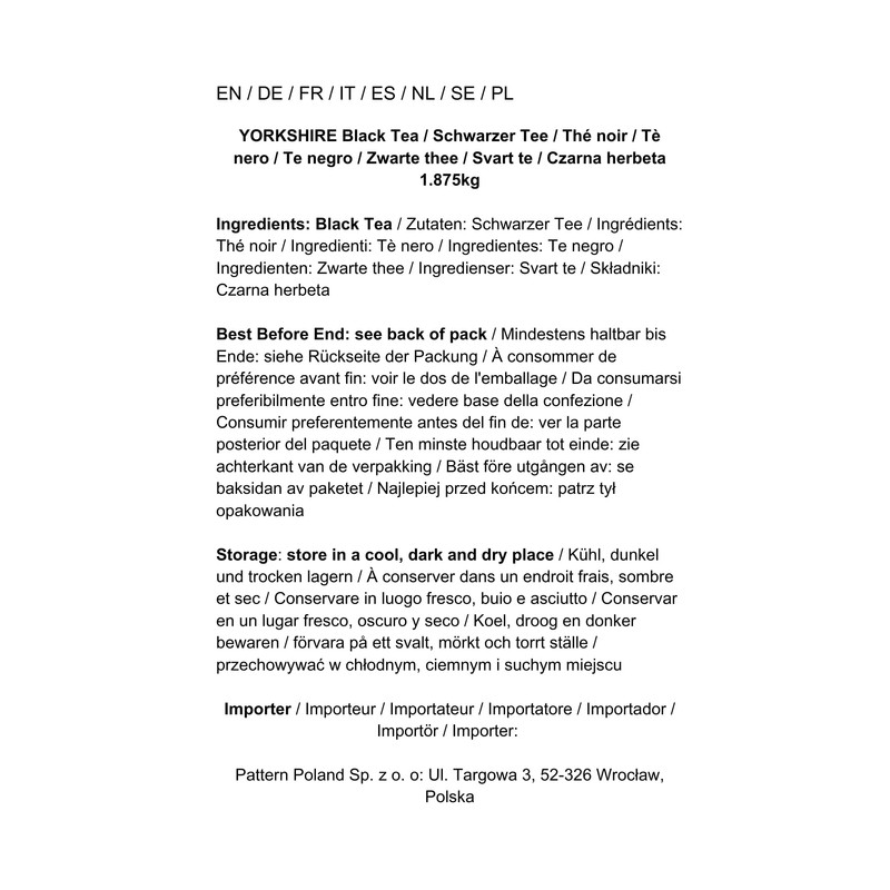 Taylors of Harrogate One Cup Yorkshire Tea 600 per Pack