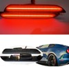 znakeauto 2x Smoked Lens Red Full LED Rear Side Marker