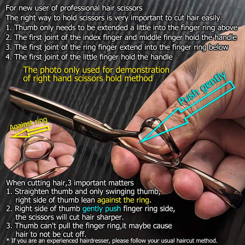 5.5 Inch Hair Thinning Scissors 440C Thinning Shears Professional Hair