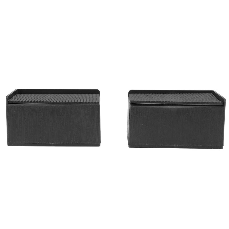 Omabeta 4PCS L Shape Rectangular Furniture Risers with Smooth Corners