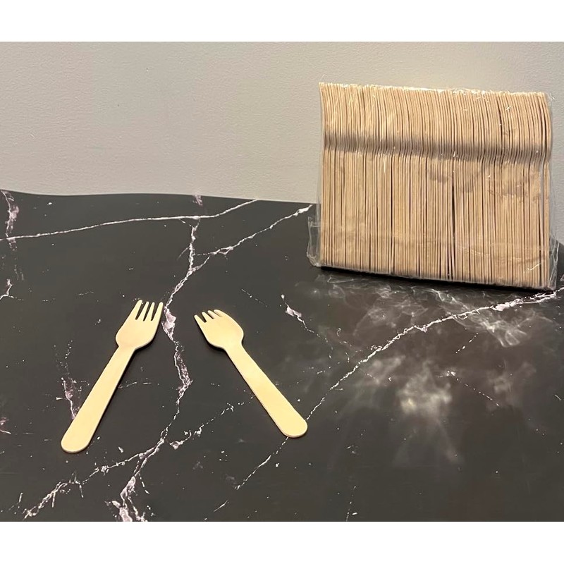 Hey Biota - Pack of 100 - Wooden Fork -