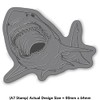A7 'Great White Shark Bite' Unmounted Rubber Stamp (RS00047605)