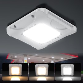 ORRGENA LED Canopy Lights 150W/120W/90W Adjustable, 5000K/4000K/3000K Adjustable, ETL&DLC Listed Square Canopy Lights 16” x 16", IP65 Waterproof AC100-277V for Gas Station