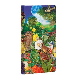 Paperblanks Hardcover Journal Moon Garden | Lined | Slim (90 × 180 mm)