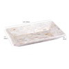 PEMAR 12"x7" Mother of Pearl Decorative Tray with Raised Edge