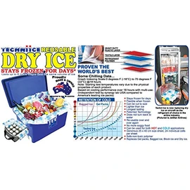 Techni Ice Heavy Duty Reusable Dry Ice packs (3 packs)
