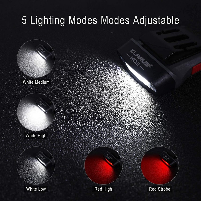 klarus HC3 Rechargeable Motion Sensor Cap Visor Light - 100