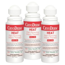 Pkg of 3 CryoDerm Heat Roll-On