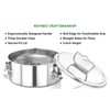 EasyShopForEveryone Stainless Steel Flanera, 7.5 x 7.5 x 3.5 Inches
