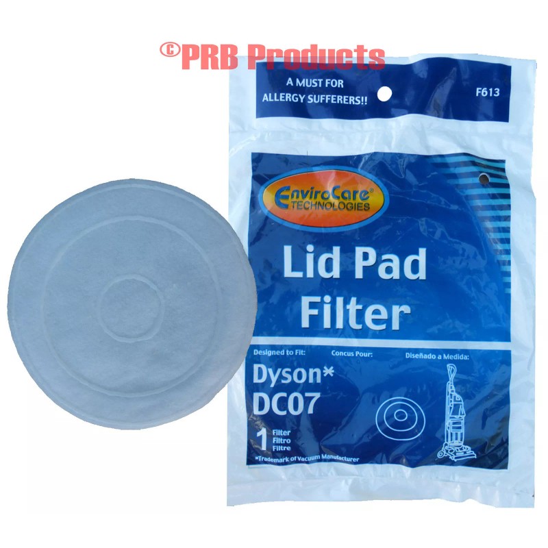 Envirocare Dyson DC07 DC14 918980-01 Lid Pad Post Motor Filter