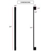 LEEKI - Modern Outdoor Light Fixture - Linear Sconce -
