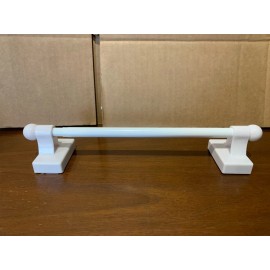 Hart & Harlow 7/16-in 9-in to 16-in White Steel Magnetic Curtain Rod