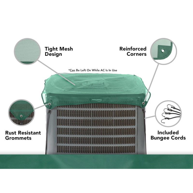 Covermates Mesh Top Air Conditioner Cover – Outdoor Protection for