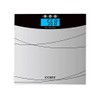 Tempered Glass Digital Bathroom Scale with Color Changing LCD Display