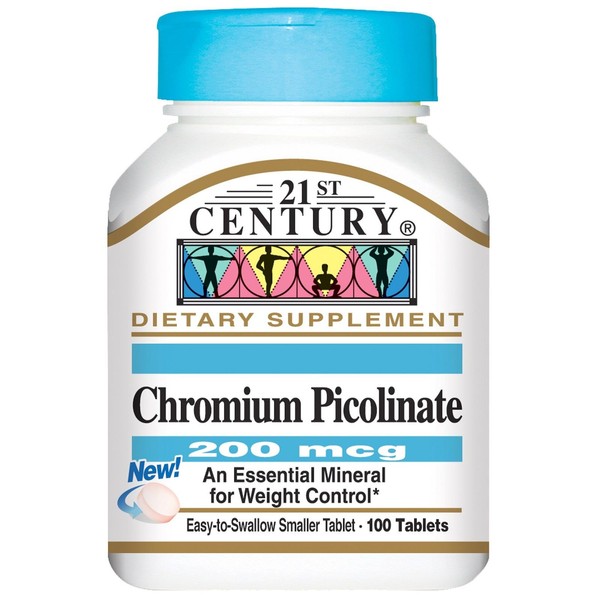 Chromium Picolinate 200 mcg 100 Tabs