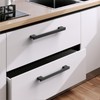 ROMATEE 10 Pack 7 Inch(177mm) Cabinet Pull Matte Black Kitchen