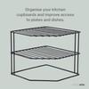 simplywire – 3 Tier Plate Rack - Kitchen Cupboard Organiser