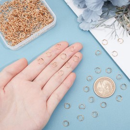 UNICRAFTALE Approx. 500 Pieces Genuine 24K Gold-Plated Open Jump Rings 304 Stainless Steel O Shape Rings Jewellery Accessories for DIY Bracelets Necklaces Jewellery Making